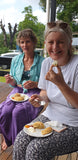 Happy customers tasting the delicious morsels made with Vaoala Vanilla products