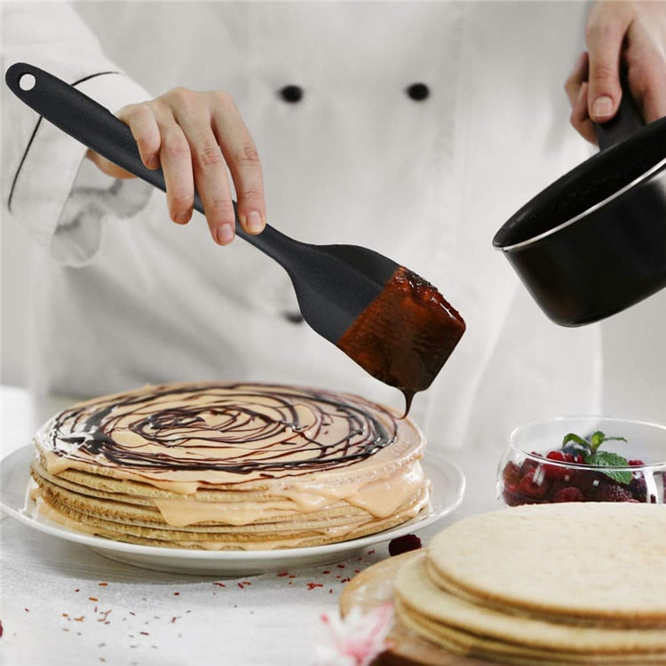 6 Piece Silicone Spatula Baking/Cooking Set