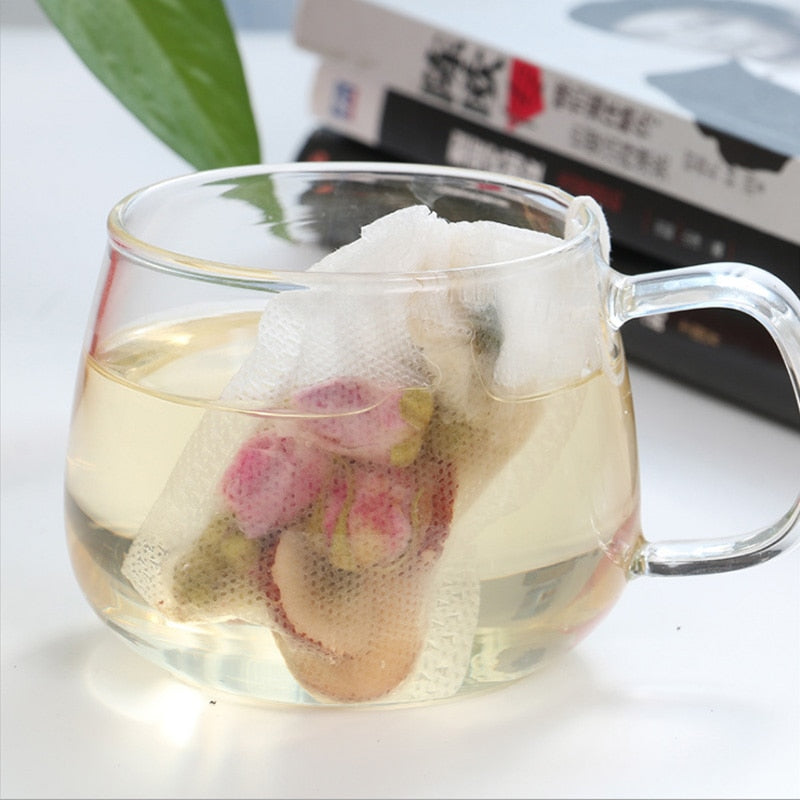 Multifunctional Filter Drawstring Bags for Herbs and Loose Tea