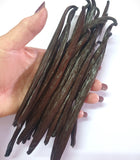 Organic Premium Cured Planifolia & Tahitensis Vanilla Beans - 100gm vacuum packed (bulk)