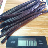 Organic Premium Cured Planifolia & Tahitensis Vanilla Beans - 100gm vacuum packed (bulk)