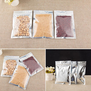 Clear Foil Resealable Packaging Pouches