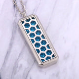 Stainless Steel Aromatherapy Necklace with Aroma Pad