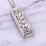Stainless Steel Aromatherapy Necklace with Aroma Pad