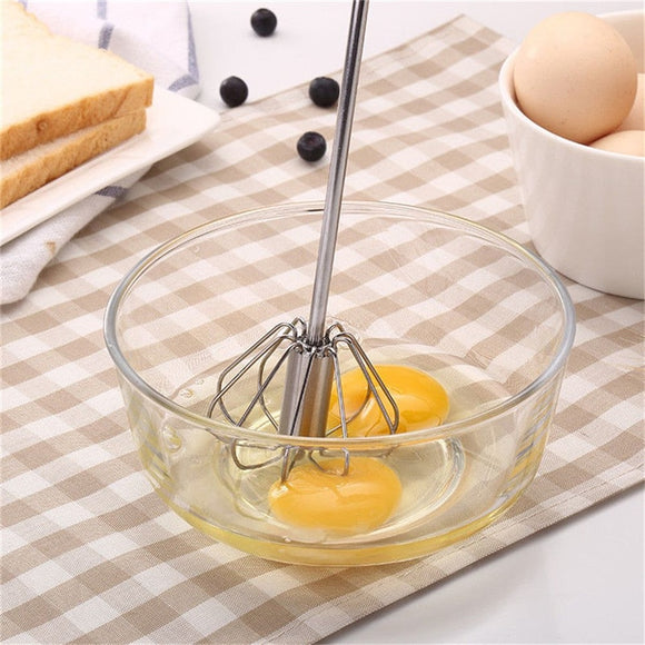 Easy Home - Mixer Egg Beater Manual Stainless Steel Easy Whisk