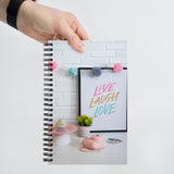 Live, Laugh, Love Designer Spiral Notebook